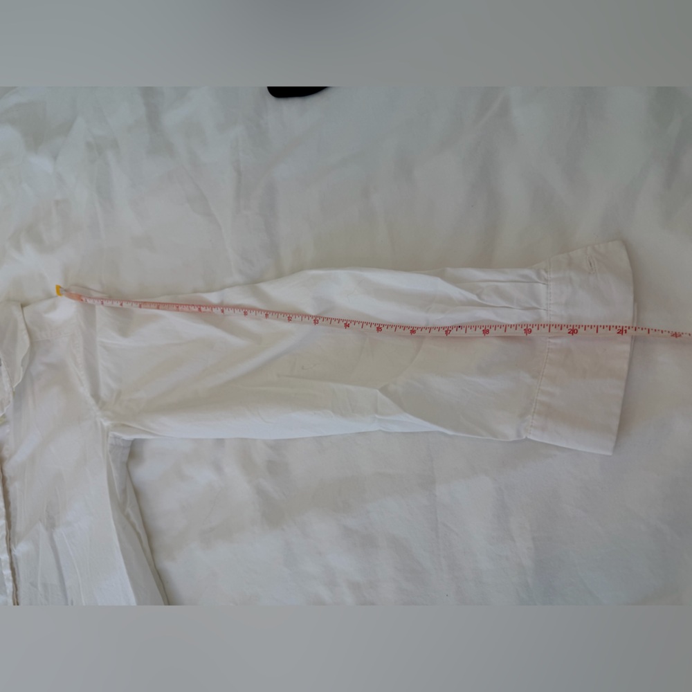 Loft White Petite Button-Down Blouse - image 8